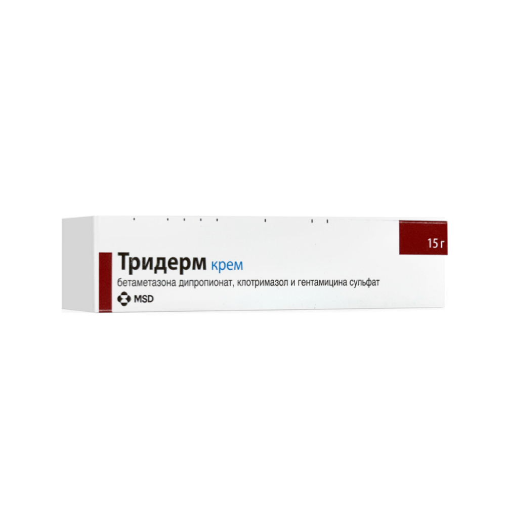 Тридерм крем 15г туба №1