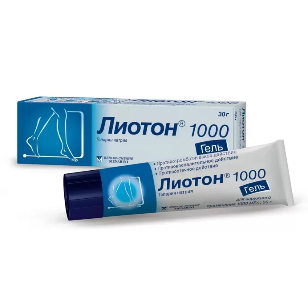 Лиотон 1000 гель гель для наруж. прим. 1 000ме/г 30г туба №1