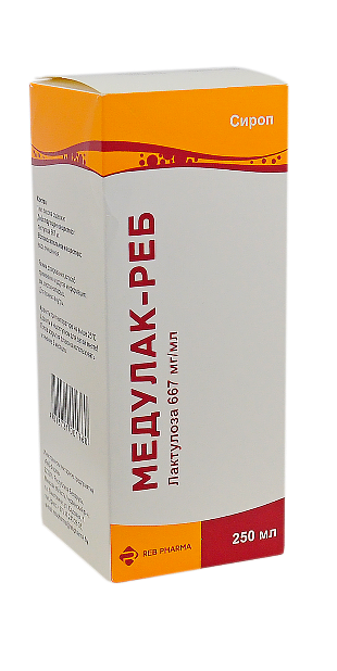 Медулак-Реб сироп 667мг/мл 250мл флакон с мерным стаканчиком №1