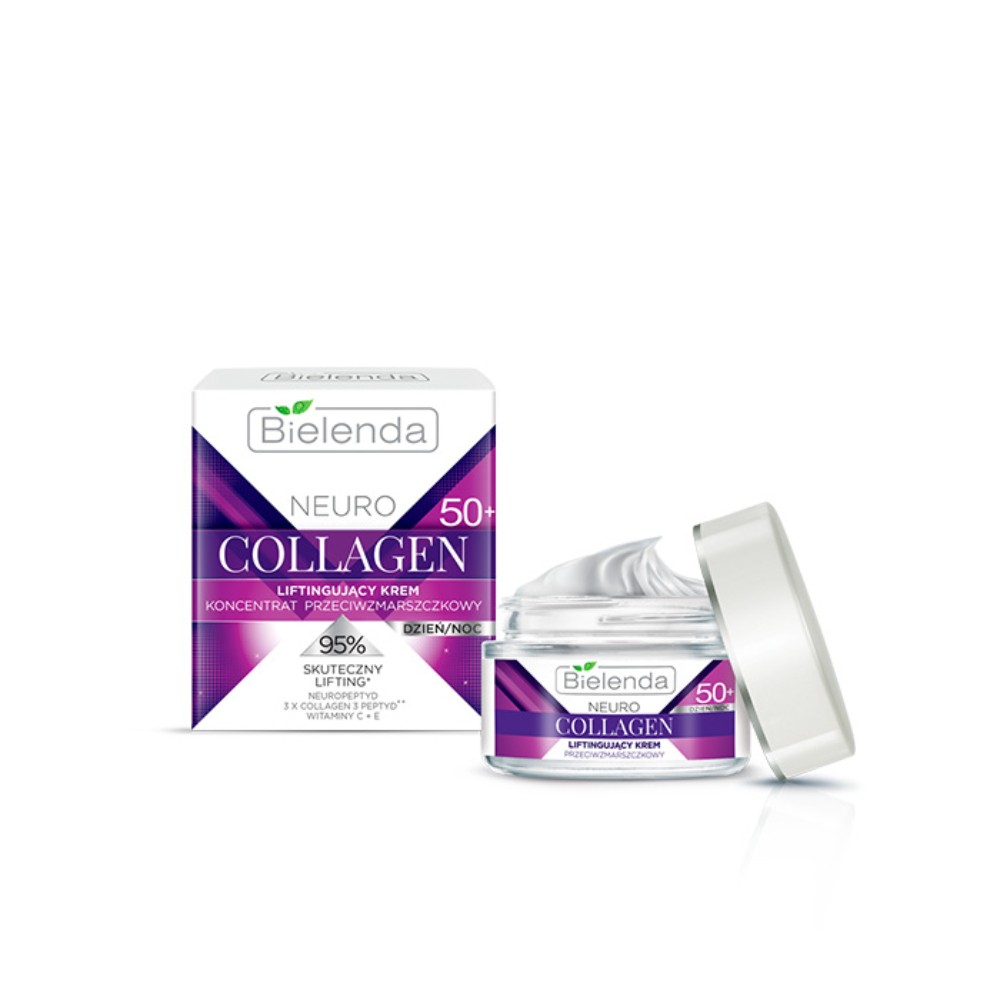 BIELENDA подтягивающий крем концентрат против морщин 50+ дневной/ночной NEURO COLLAGEN 50мл №1
