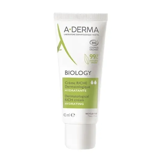 A-DERMA Biology крем для сухой кожи дерматологический увлажняющий 40мл №1