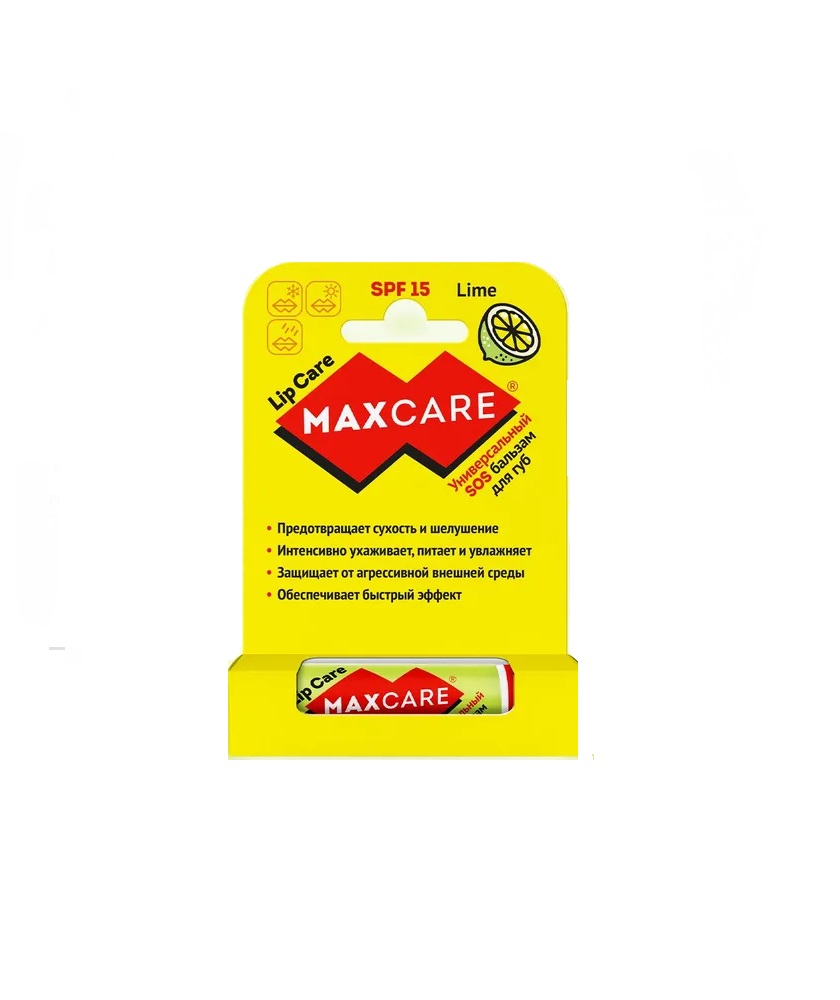 Бальзам для губ Maxcare SOS универсальный лайм 4,2г №1