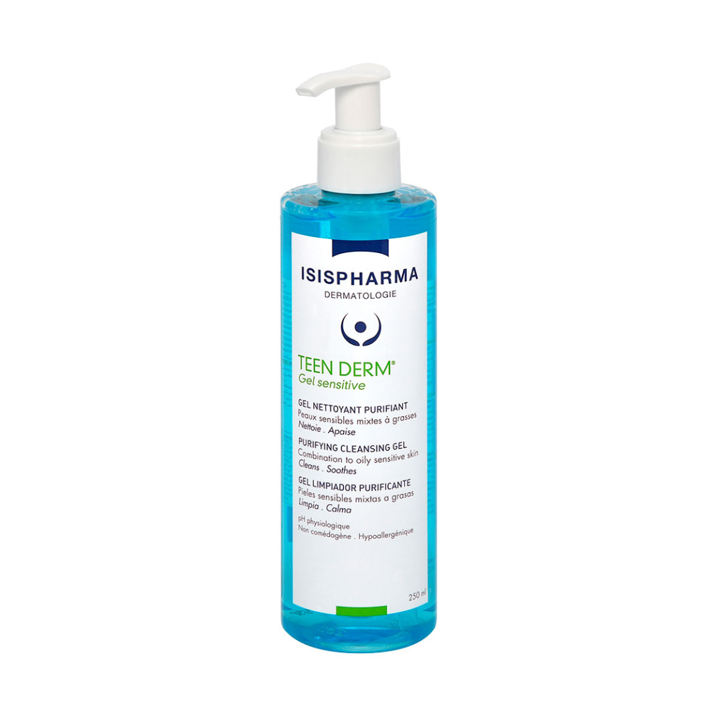 Isispharma Teen Derm гель для умывания чувств. комбинир. и жирной кожи очищающ. 250мл флакон №1