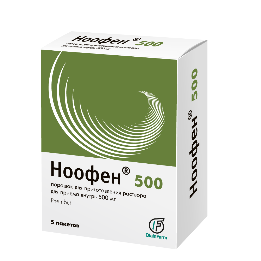 Ноофен 500 пор-к для приг. р-ра для приема внутрь 500мг пакет №5