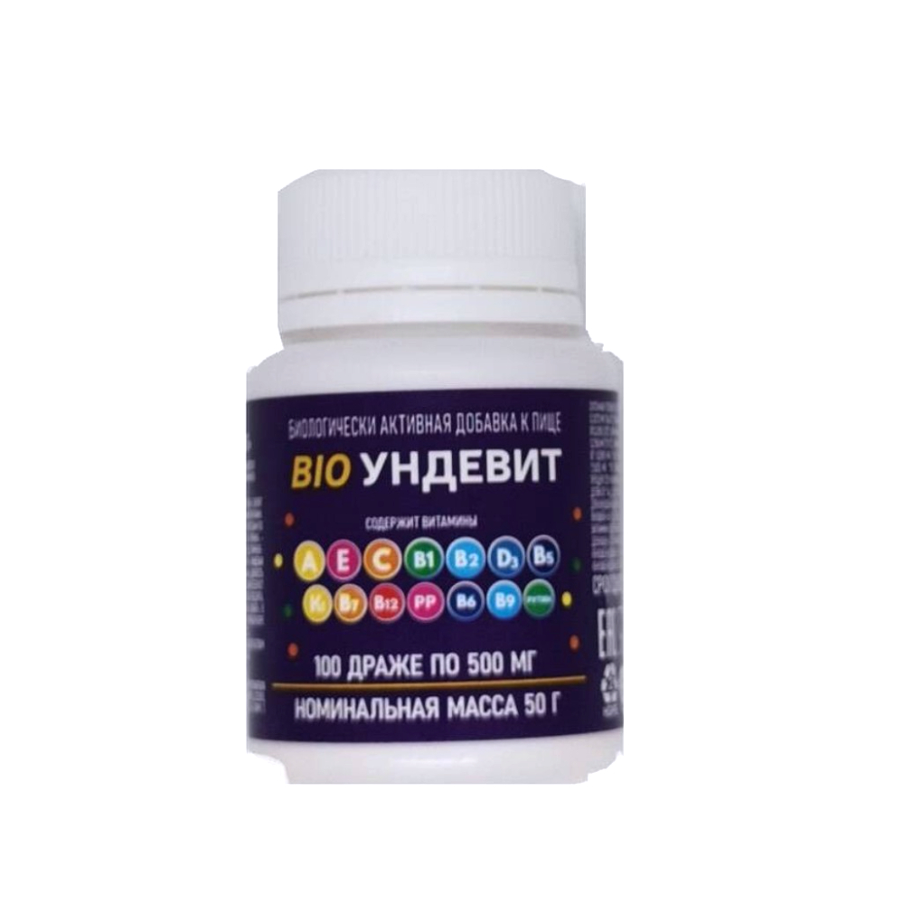 BIO Ундевит БАД драже 500мг №100
