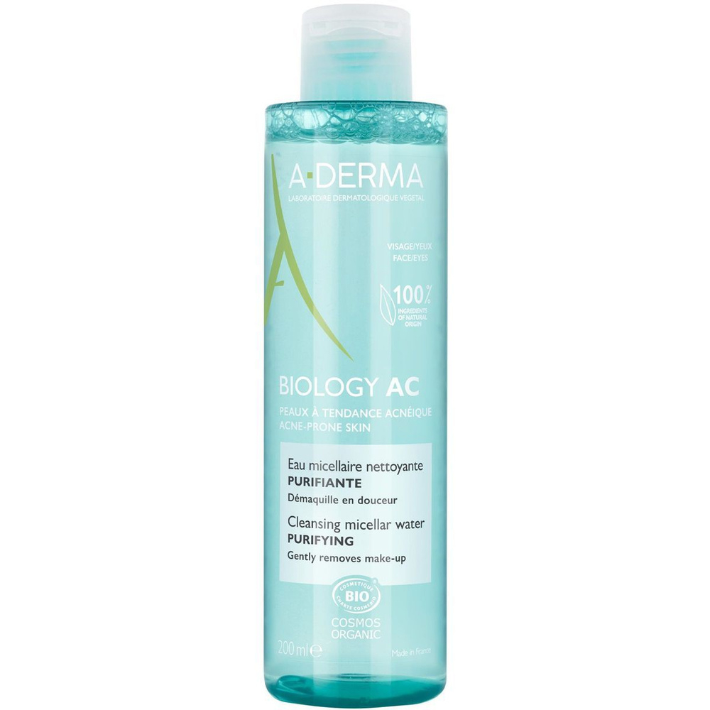 A-DERMA Biology AC вода мицел. для проблемной кожи очищающ. 200мл №1