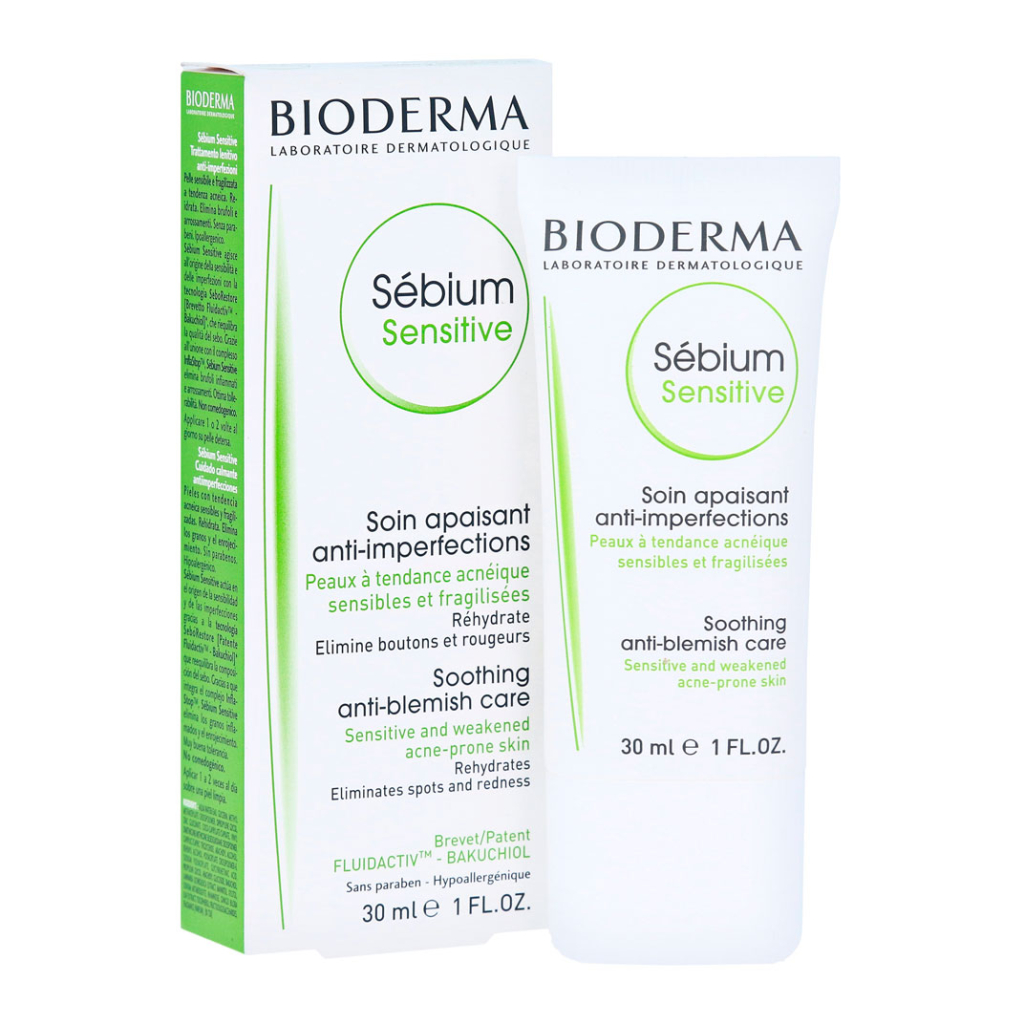 BIODERMA Sebium Sensitive флюид для лица успокаивающий 30мл №1