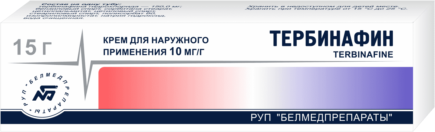 Тербинафин крем для наруж. прим. 1% 15г туба №1