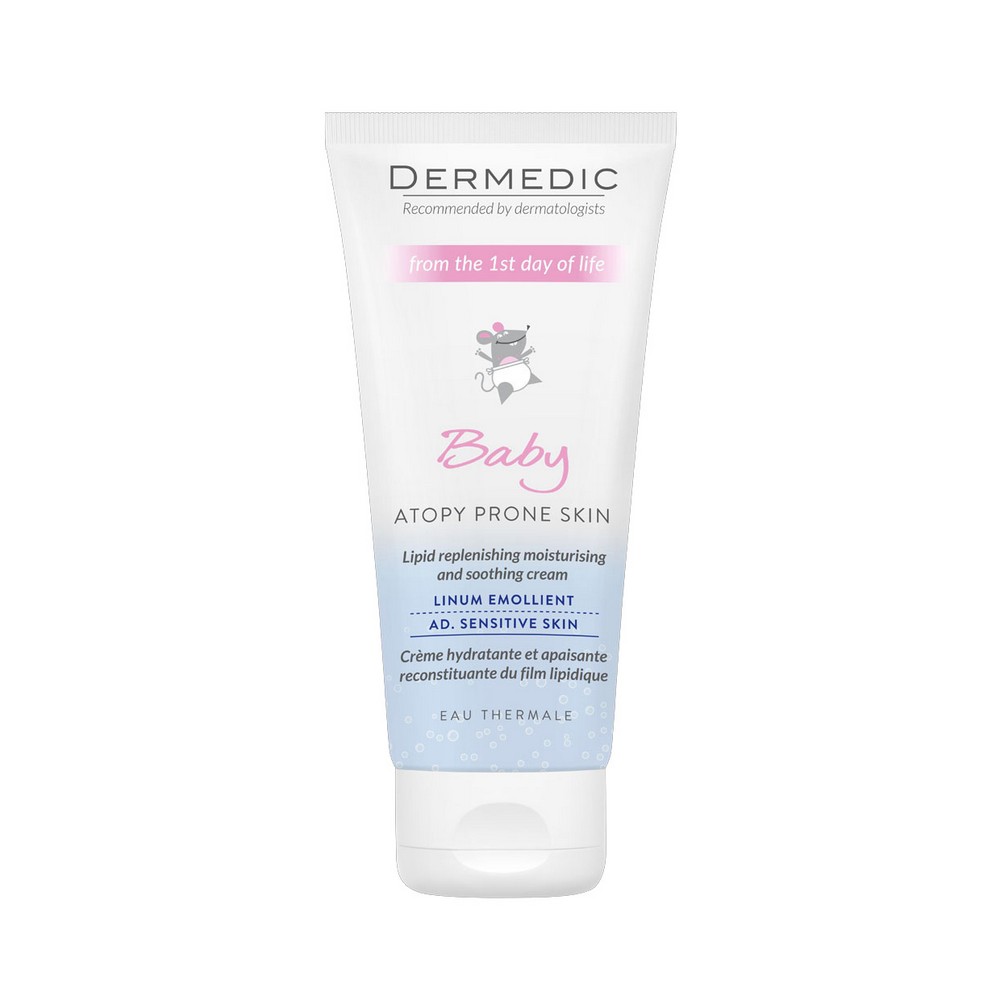 Dermedic Emolient Linum Baby крем увлажняюще-успокаивающий пополняющий недостоток липидов в коже 100мл №1