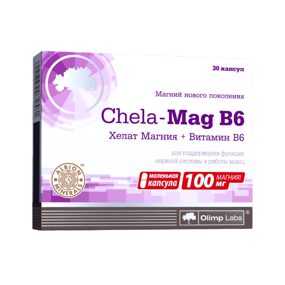 Хела-Маг B6 (Chela-Mag B6) БАД капсулы упаковка №30