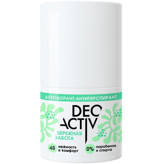 Дезодорант-антиперспирант Deo Activ Бережная забота 50мл №1