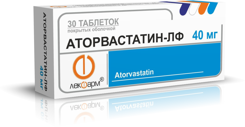 Аторвастатин-ЛФ таблетки п/о 40мг упаковка №30