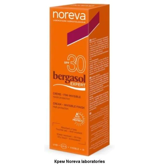 Noreva Bergasol Expert крем солнцезащитный SPF 30 50мл №1