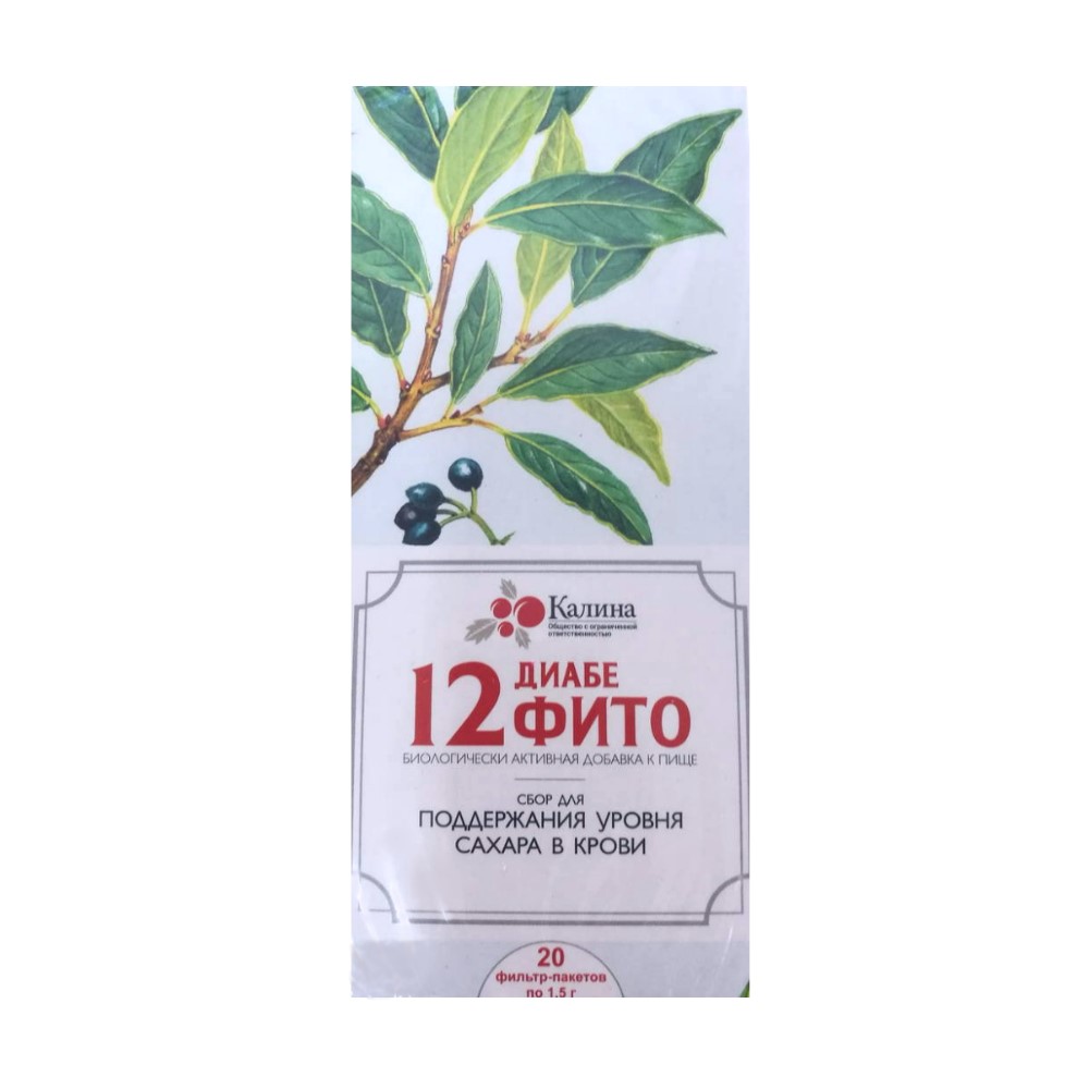 12Диабефито БАД 1,5г фильтр-пакет №20