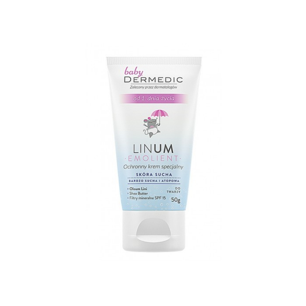 Dermedic Emolient Linum Baby крем для детей защитный SPF15 50мл №1