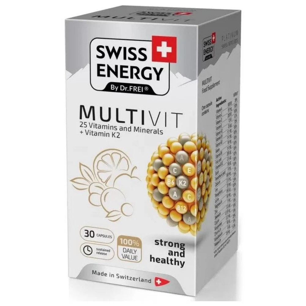 Swiss Energy Мультивит БАД капсулы с длительным высвобождением №30