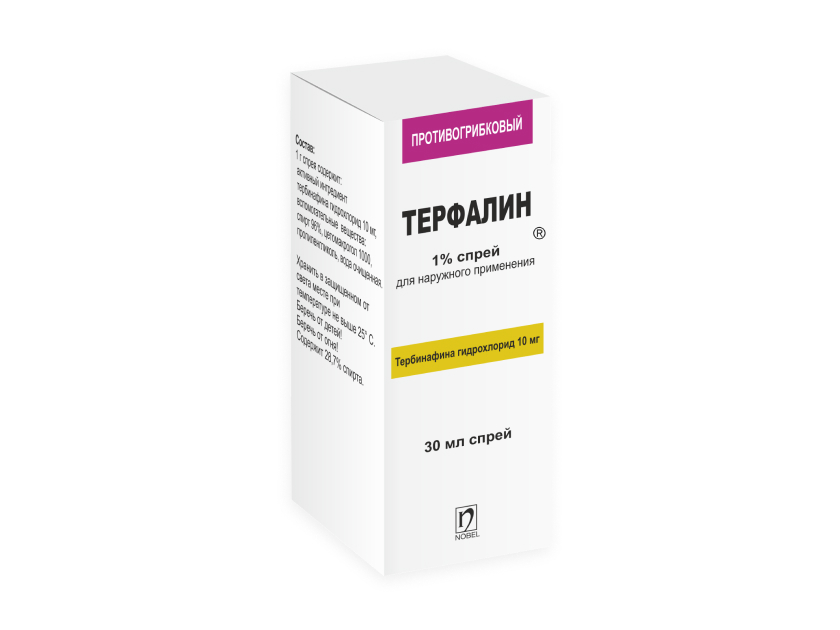 Терфалин спрей для наруж. прим. 1% 30мл флакон №1