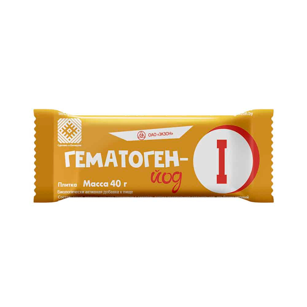 Гематоген-йод БАД плитка 40г №1