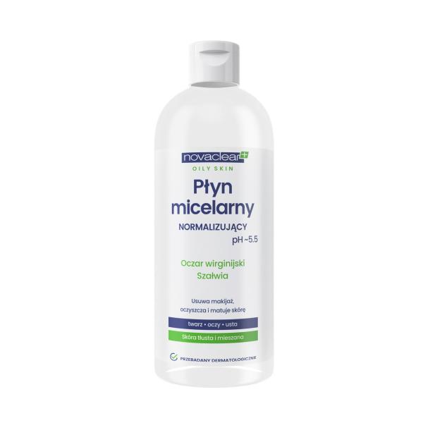 Novaclear Oily Skin вода мицеллярная нормализующая 400мл №1