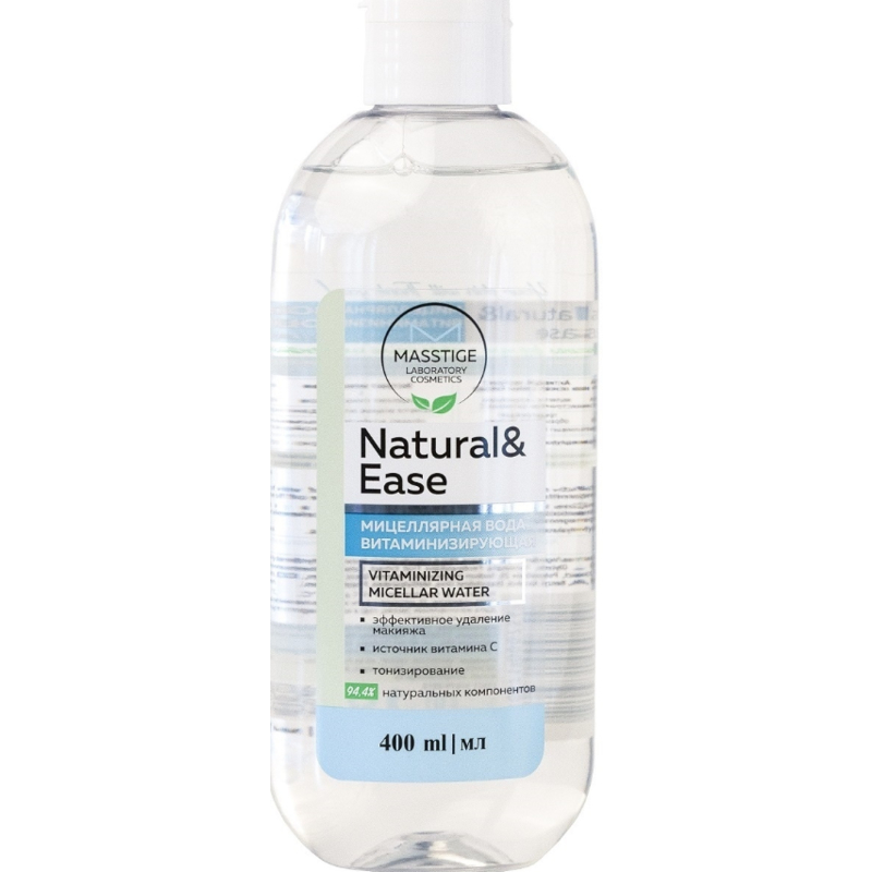 MASSTIGE Natural&Ease вода мицеллярная витаминиз. 400мл №1