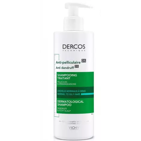 VICHY Dercos Technique шампунь-уход против перхоти для норм и жирн волос интенсивный 200мл №1