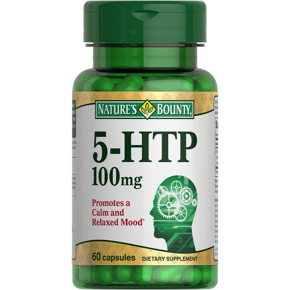 Nature's Bounty 5-гидрокситриптофан 100 мг БАД капсулы №60