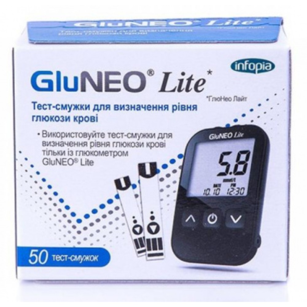Тест-полоски GluNEO Lite упаковка №50