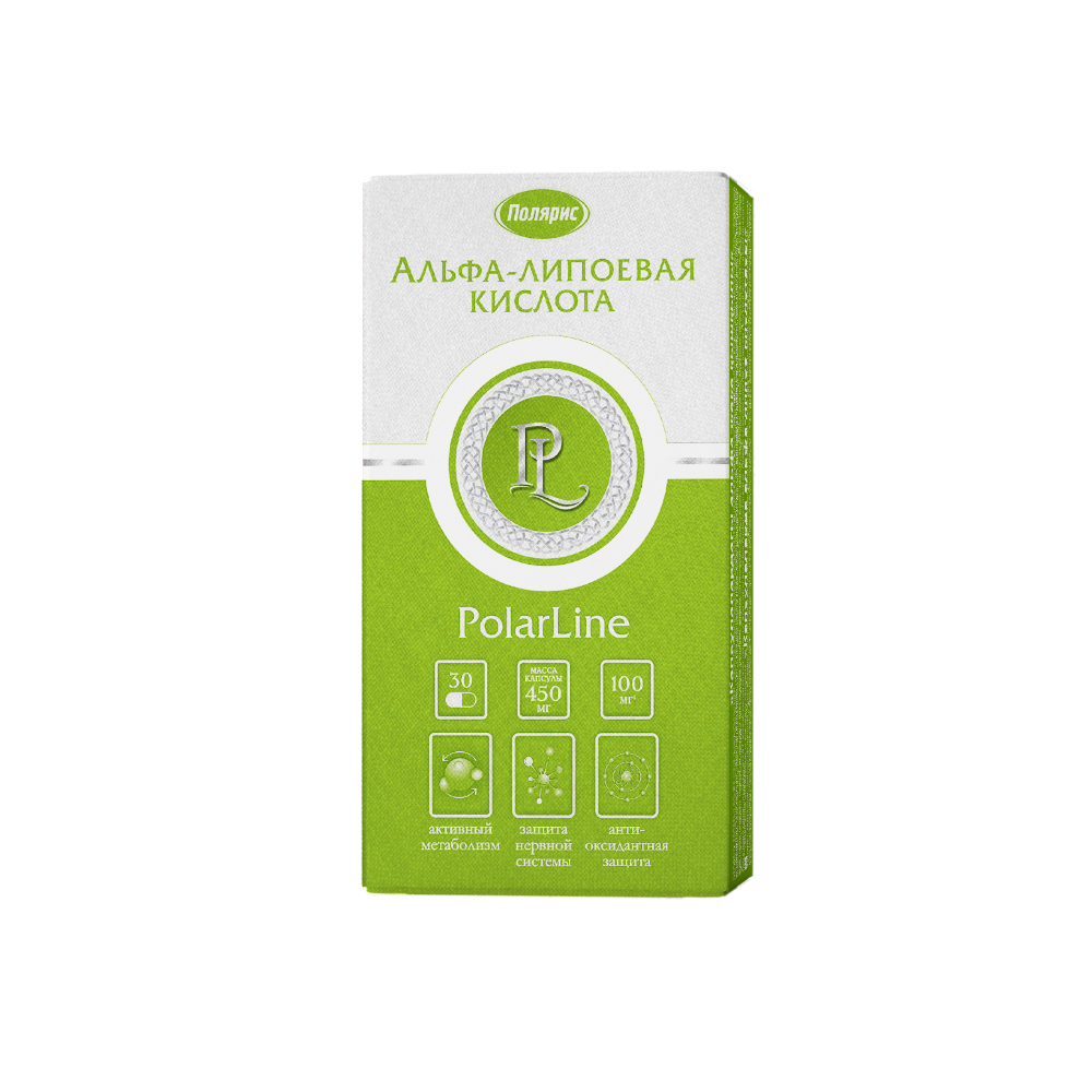 Альфа-липоевая кислота PolarLine БАД капсулы 450мг упаковка №30