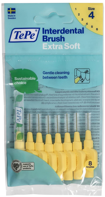 Межзубный ершик TePe Extra-Soft size 4 (0.7mm) №8