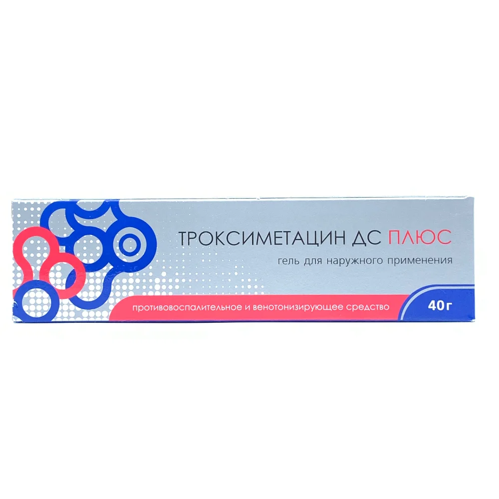 Троксиметацин Плюс гель для наруж. прим. 30мг/г 20мг/г 40г туба №1