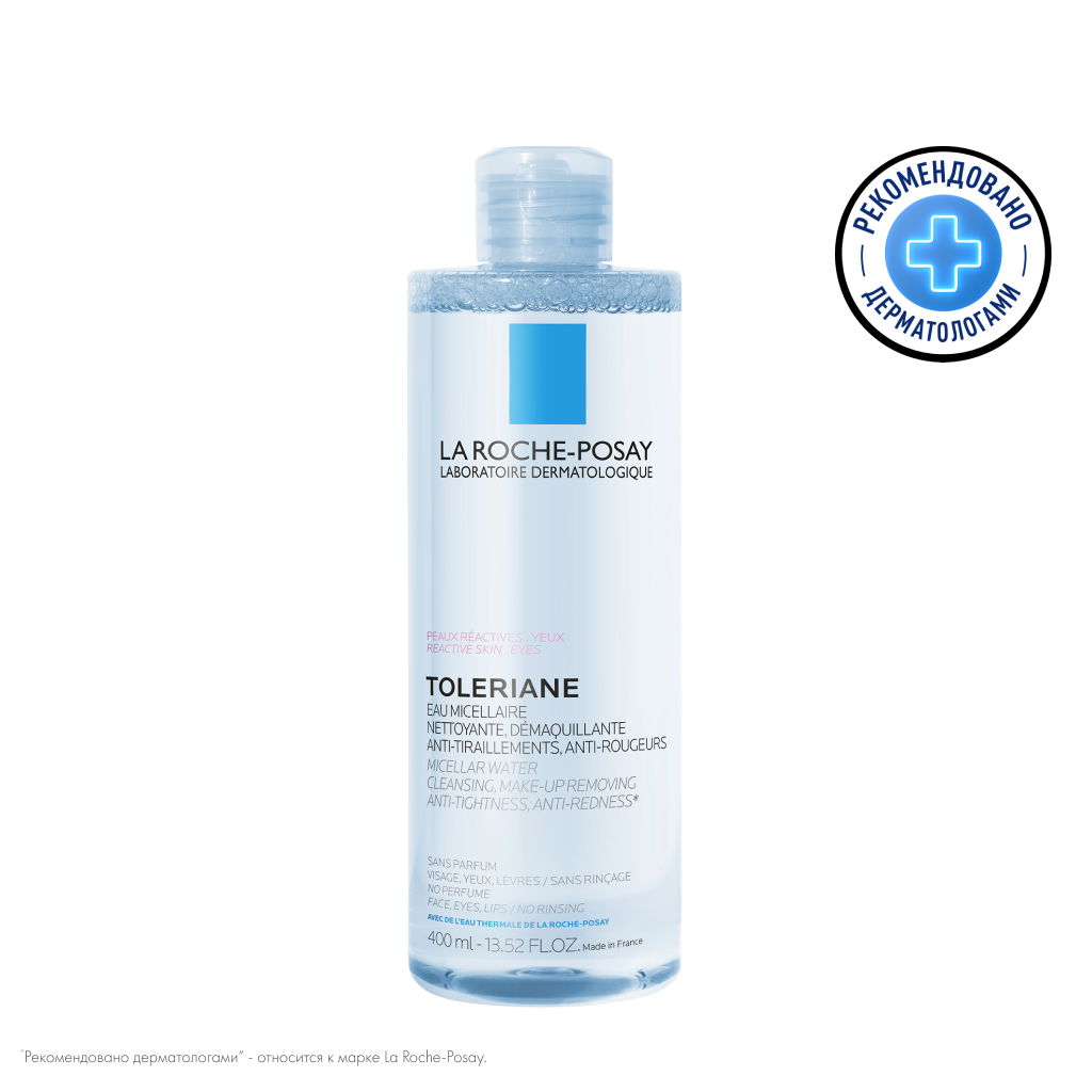 La Roche-Posay Toleriane вода мицеллярная для склонной к аллергии и чувствит. кожи лица и области вокруг глаз 400мл №1