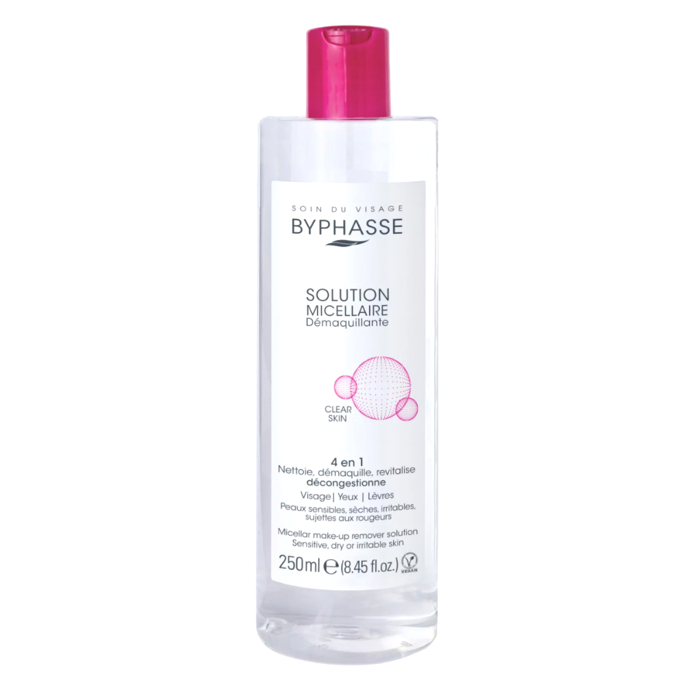 Byphasse жидкость мицеллярная очищающ. 4 в 1 для сухой и чувствит. кожи 250мл №1