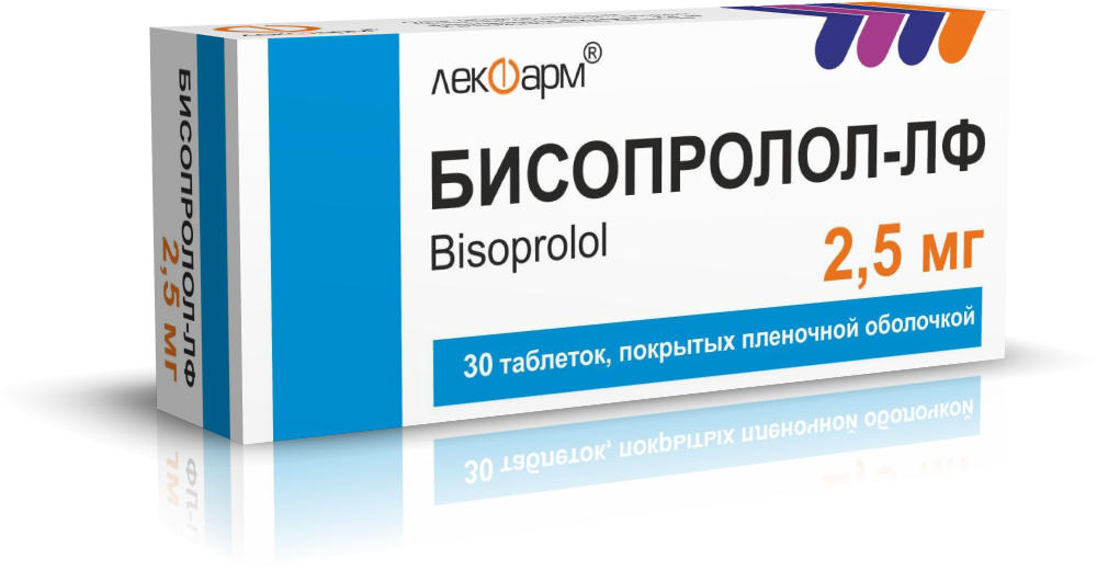 Бисопролол-ЛФ таблетки п/о 2,5мг упаковка №30