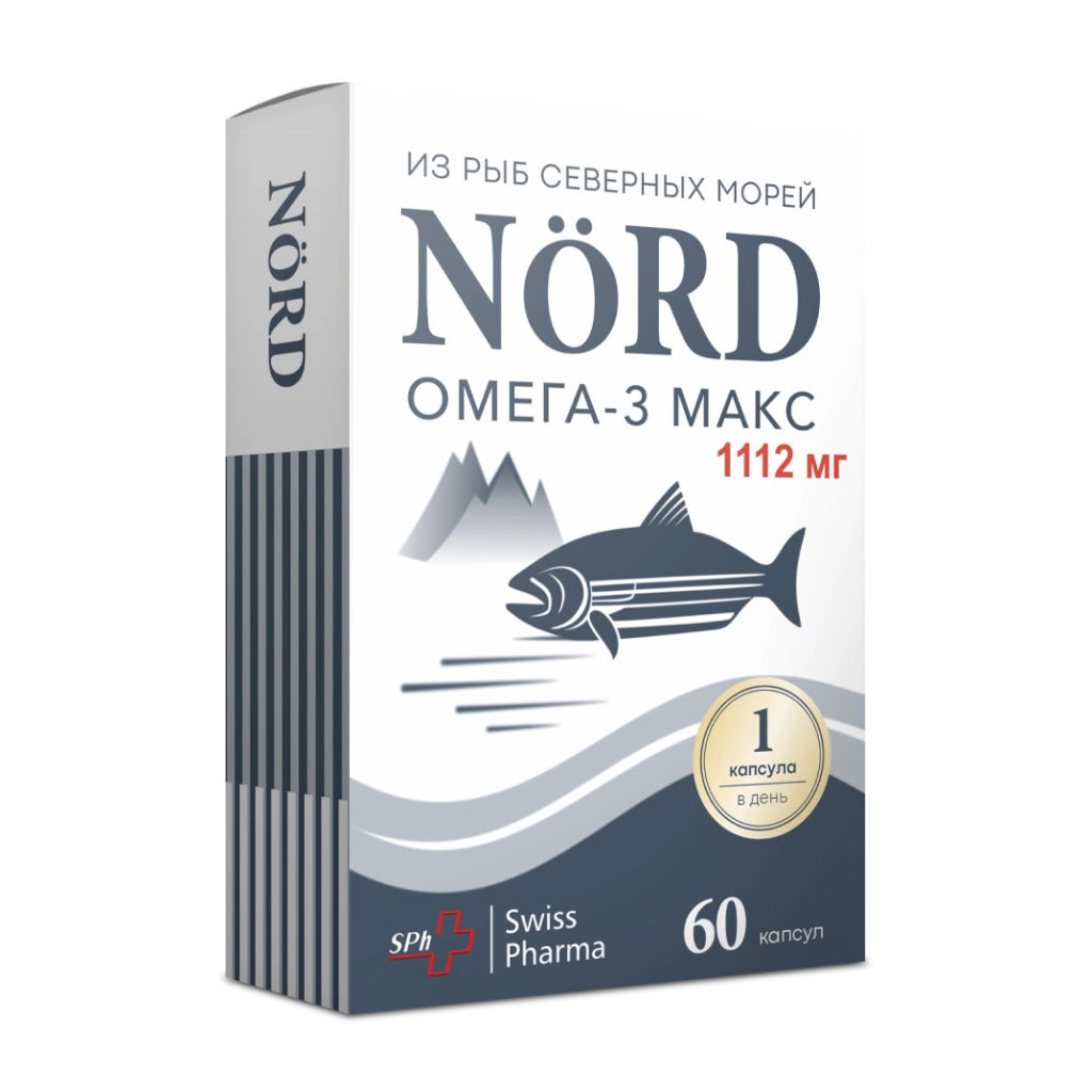 Норд Омега-3 Макс БАД капсулы 1,57г №60