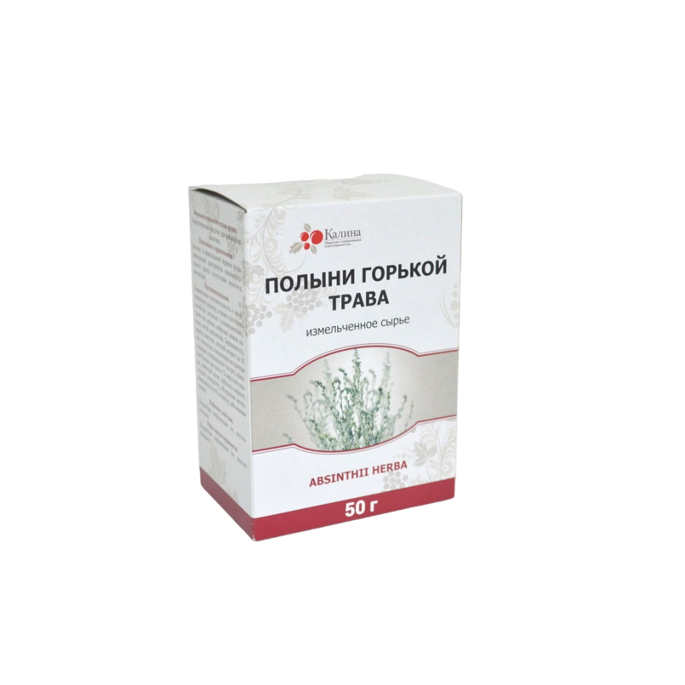 Полыни горькой трава лек. сырье измельчен. 50г упаковка №1