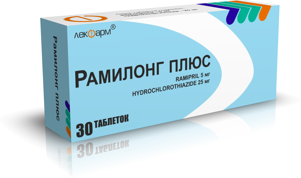 Рамилонг плюс таблетки 5мг 25мг упаковка №30