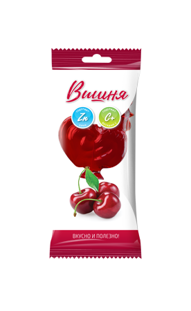 Карамель леденцовая с цинком и витамином С "Петушок" БАД со вкусом вишни 17г №1