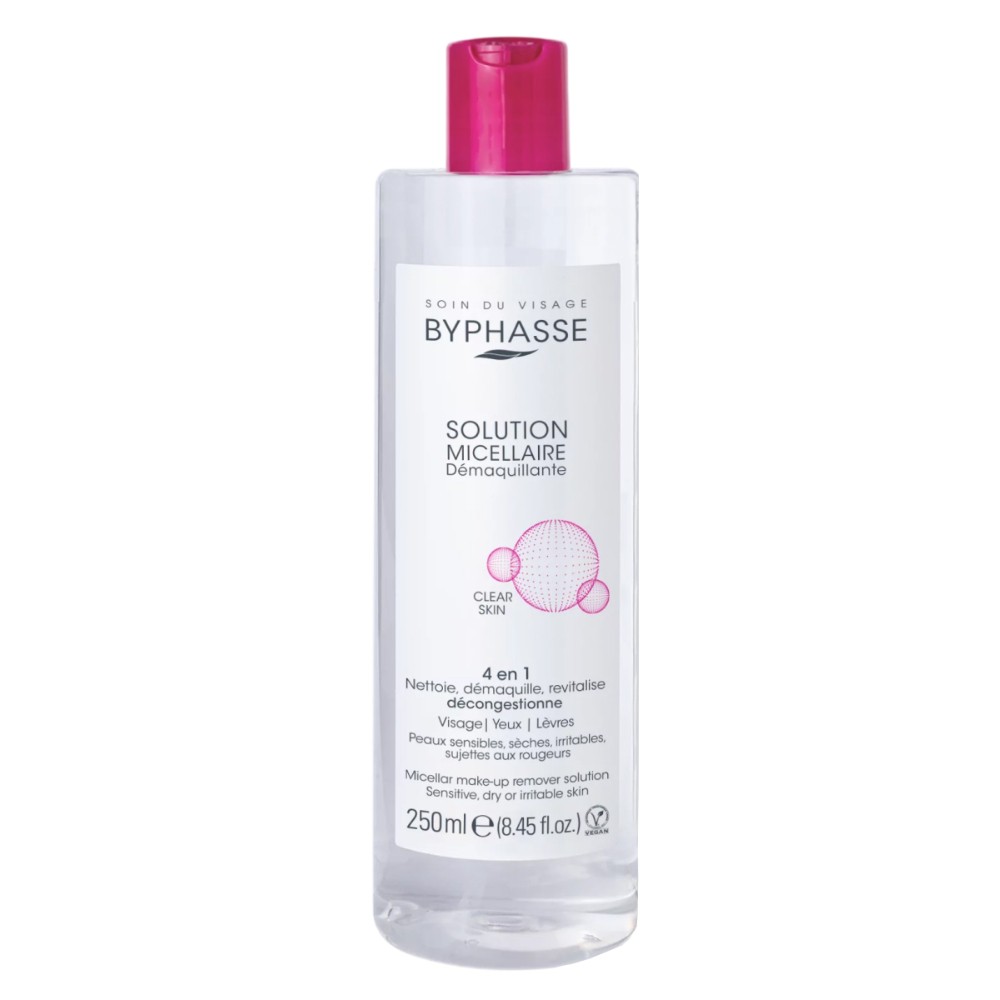 Byphasse жидкость мицеллярная очищающ. 4 в 1 для сухой и чувствит. кожи 500мл №1