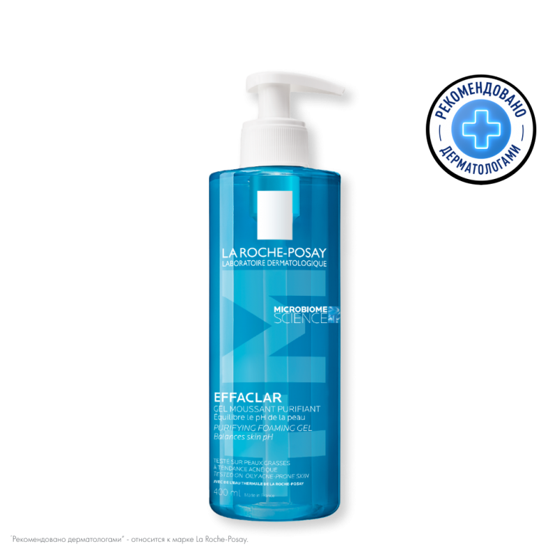 La Roche-Posay Effaclar гель очищающ.пенящ. для чувств.жирн. кожи лица и тела 400мл №1