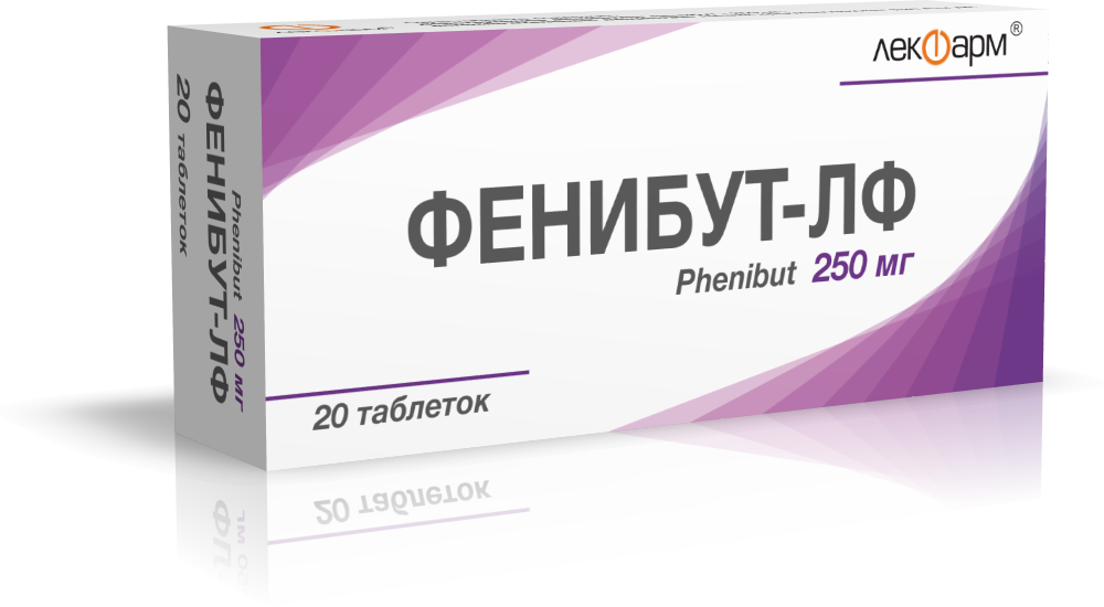 Фенибут-ЛФ таблетки 250мг упаковка №20