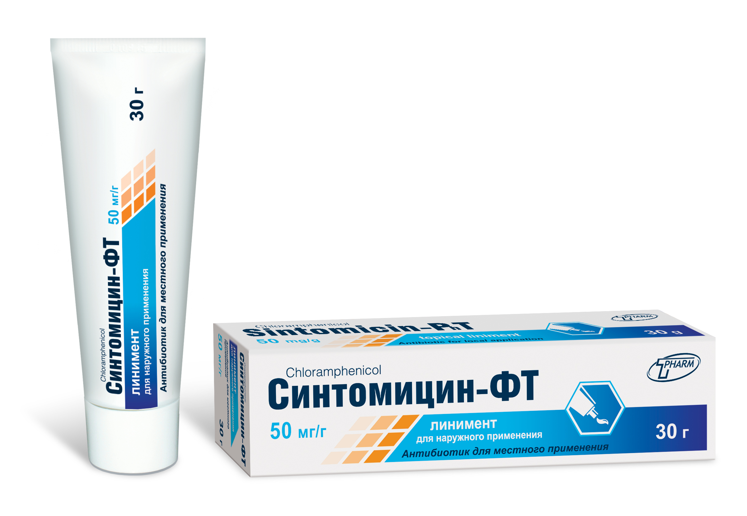 Синтомицин-ФТ линимент 50мг/г 30г туба №1