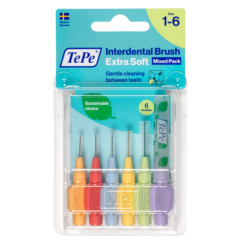 Межзубный ершик TePe Extra-Soft mixed pack size 1-6 (0.45-1.1mm) №6