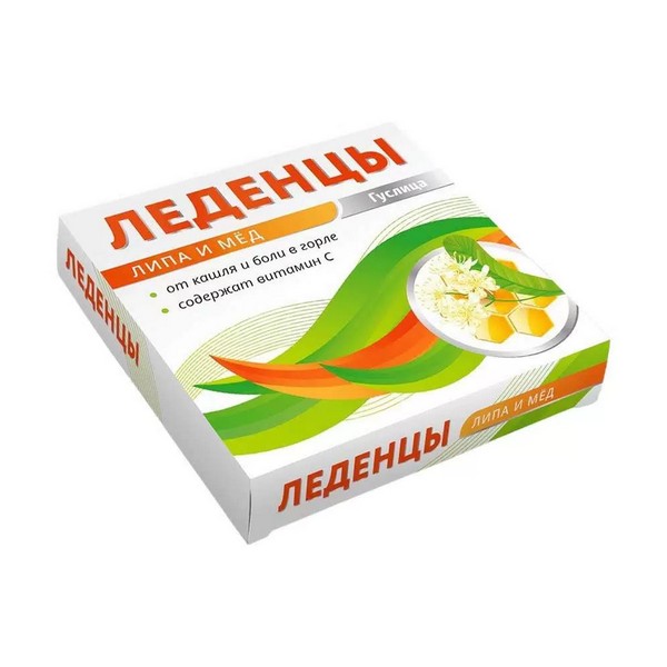 Карамель леденцовая с витамином С БАД со вкусом липы с медом 27г №1