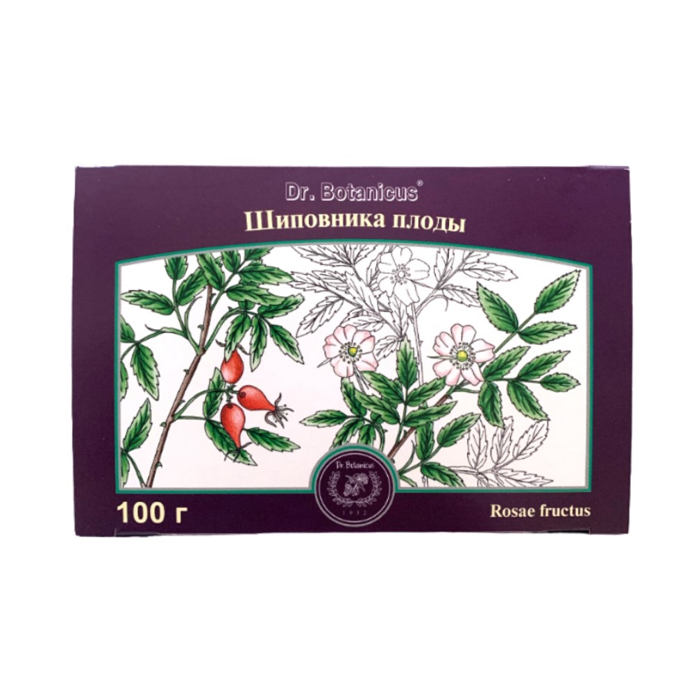 Шиповника плоды лек. сырье цельн. 100г упаковка №1