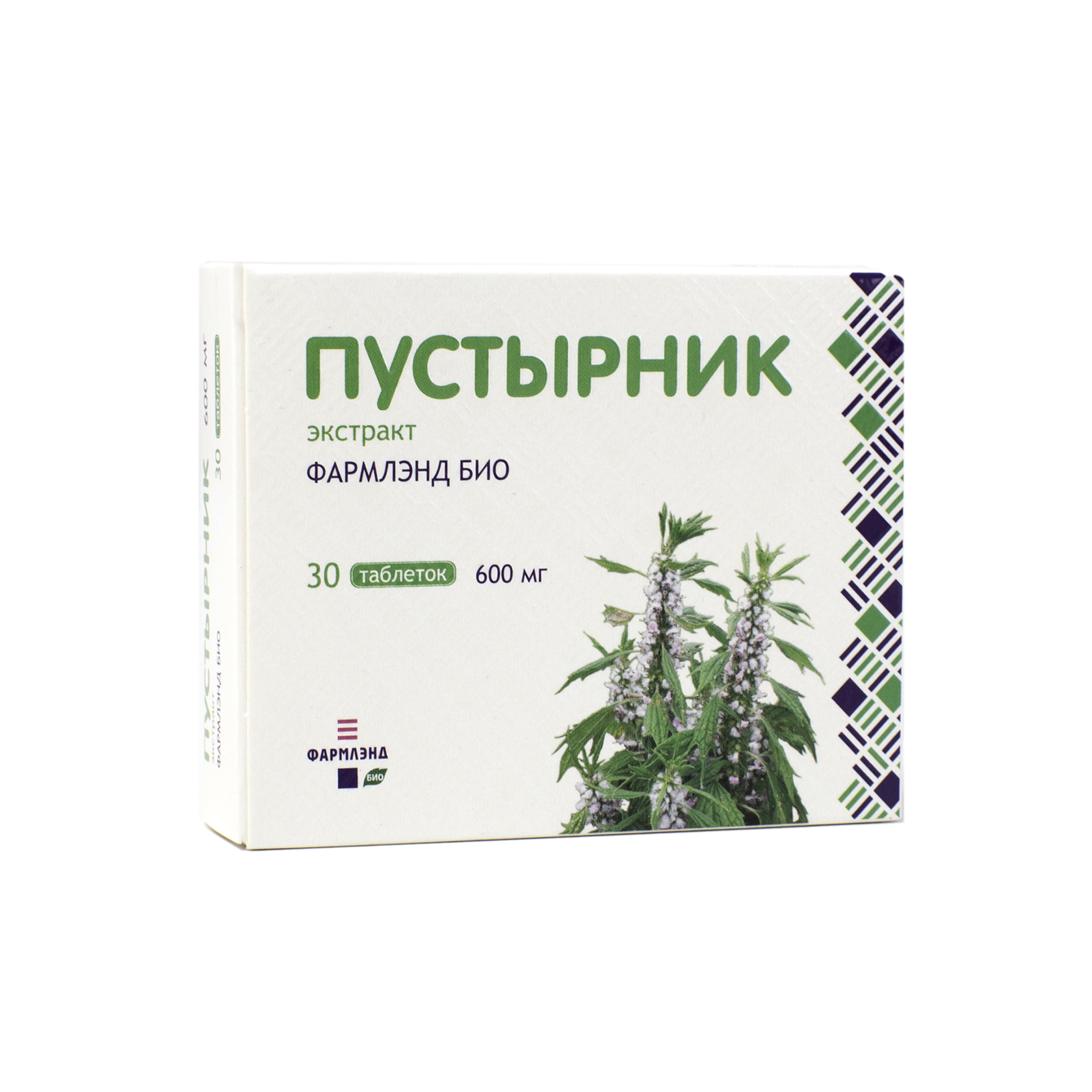 Пустырник экстракт Фармлэнд БИО БАД таблетки 600мг упаковка №30
