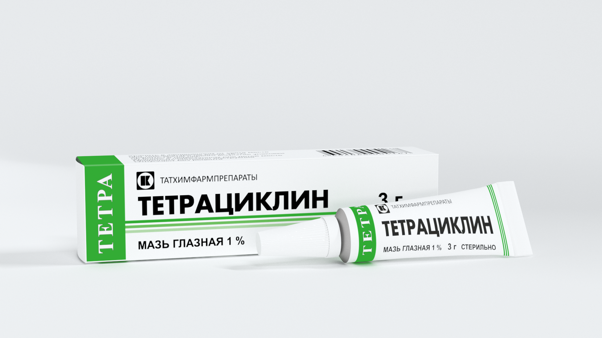 Тетрациклин мазь глазн. 1% 3г туба №1