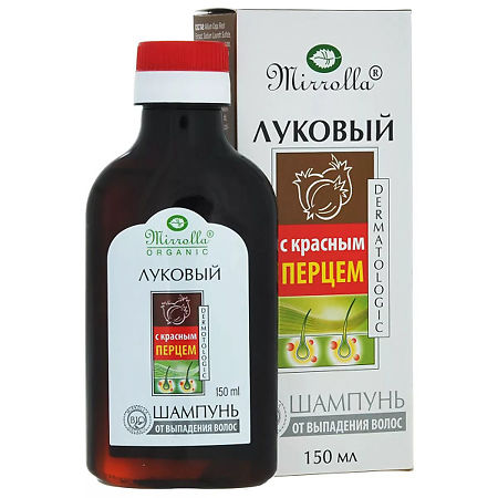 Шампунь "Мирролла" Луковый с экст. Красного перца 150мл №1