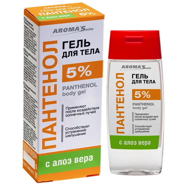 Пантенол гель для тела 5% с алоэ вера 100мл №1