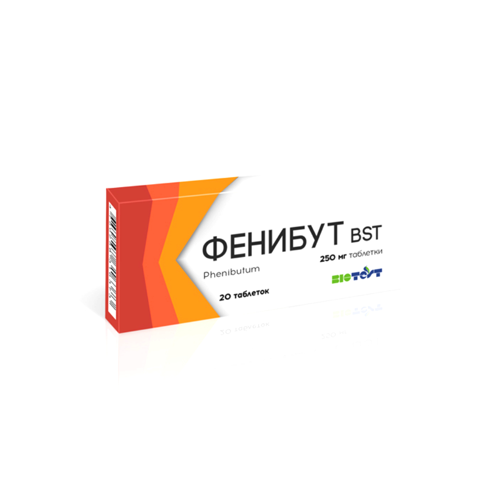 Фенибут BST таблетки 250мг упаковка №20