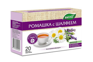 Ромашка с шалфеем БАД фиточай 1,2г фильтр-пакет №20